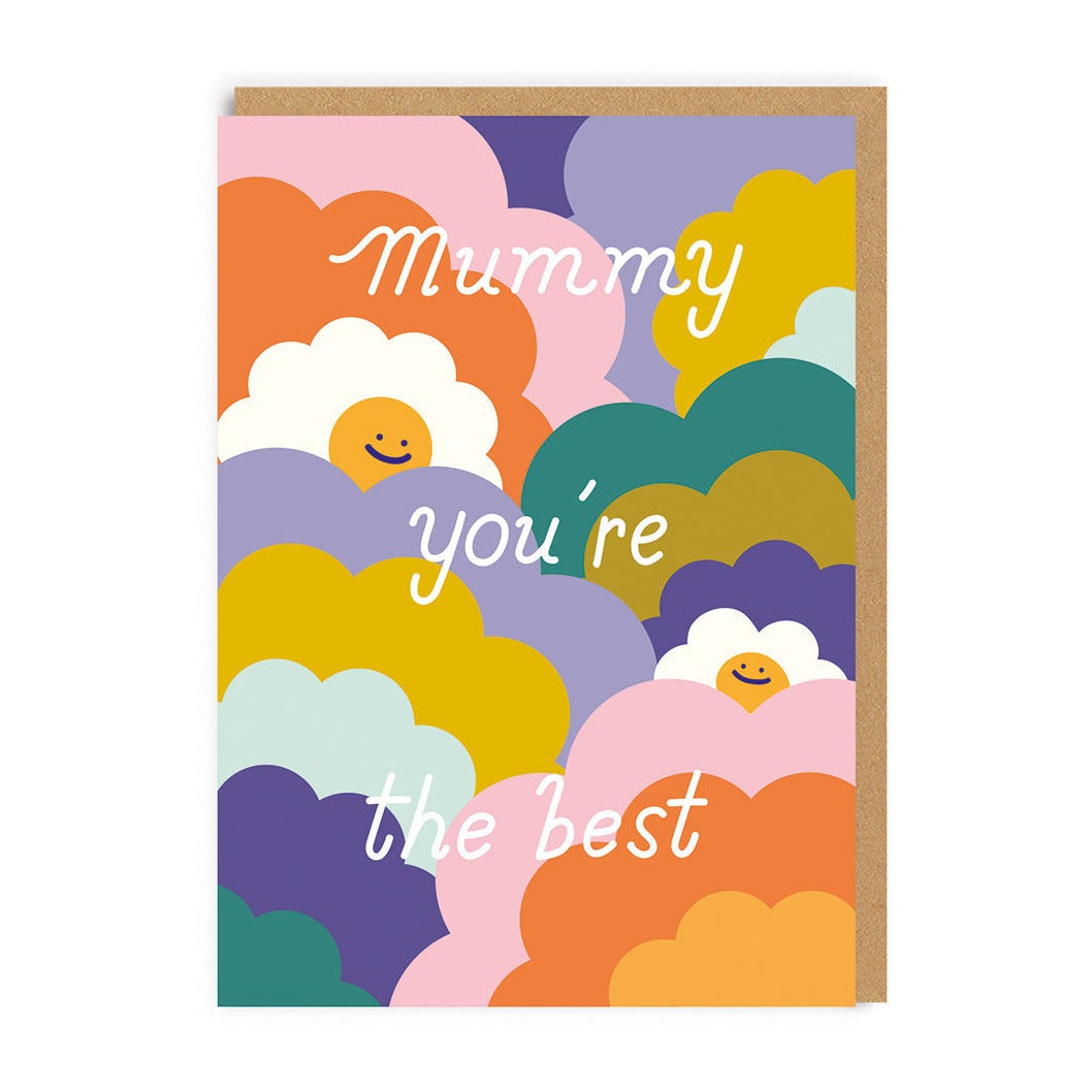 Mummy You're The Best Rainbows Mother's Day Card