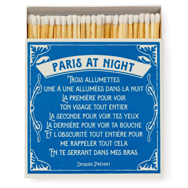 Luxury Oversized Matches ~ Paris at Night