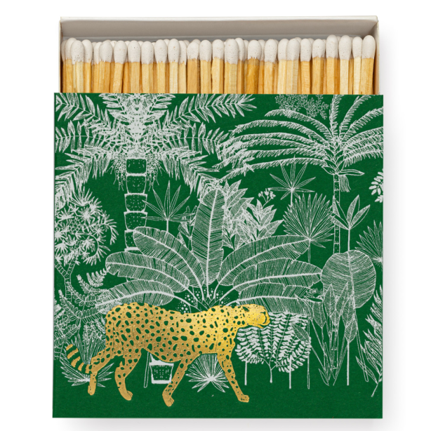 Luxury Oversized Matches ~ Green Cheetah