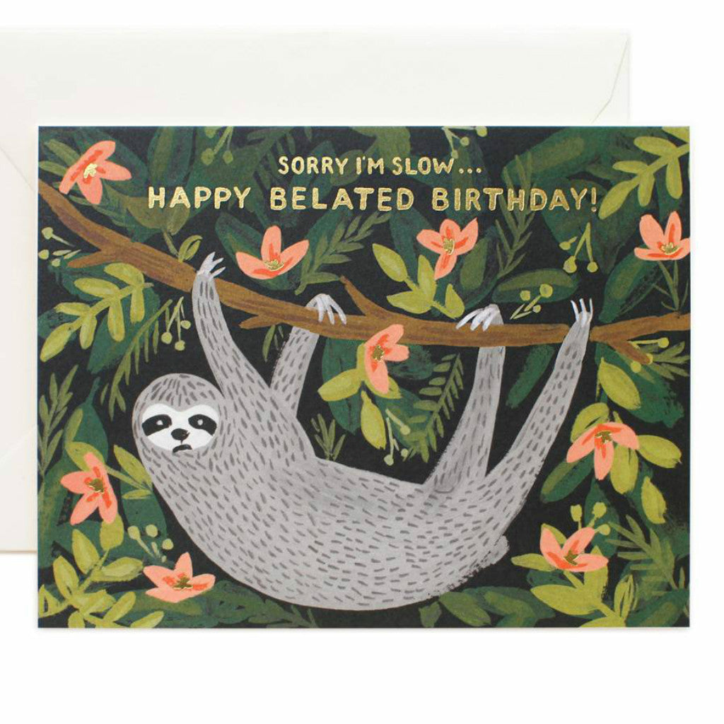 Belated Birthday Sloth